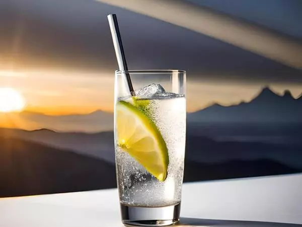 lemon water glass